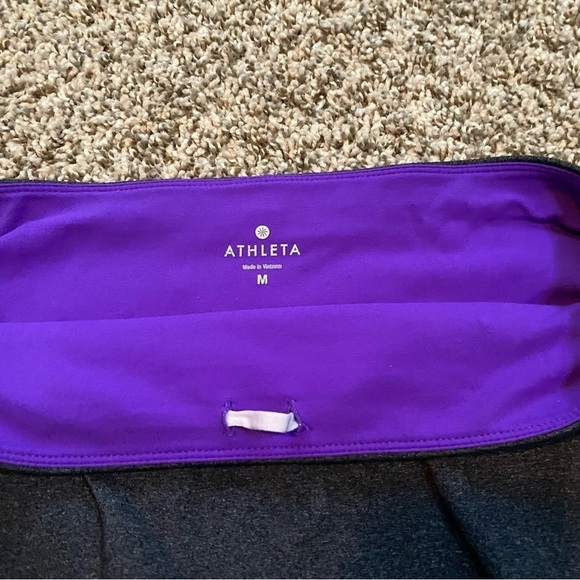 Athleta Charcoal Gray Skort Skirt Sz Medium - Picture 4 of 11